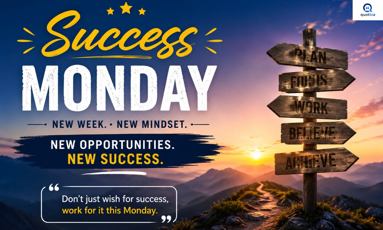 Success Monday Motivation Quotes to inspire confidence and achieve your goals