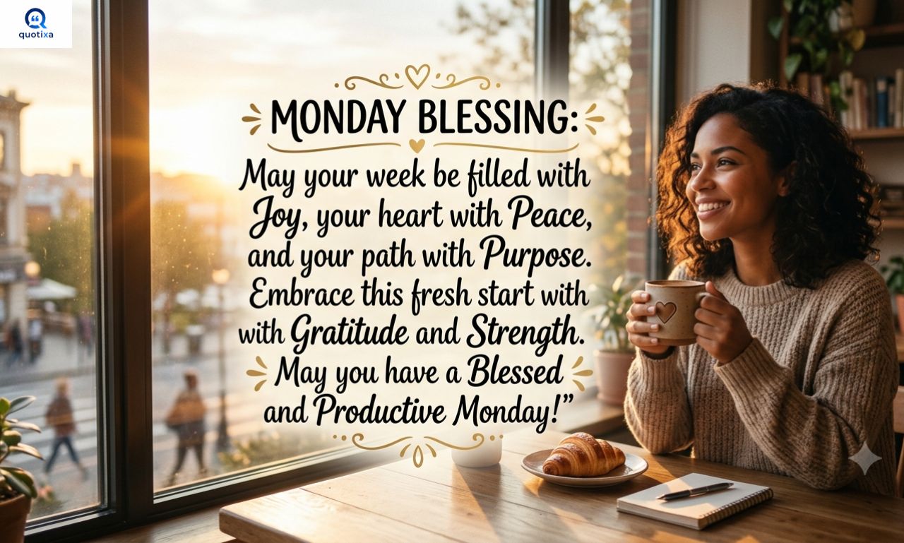 Monday Blessing Quotes to start your week with faith, hope, and positivity