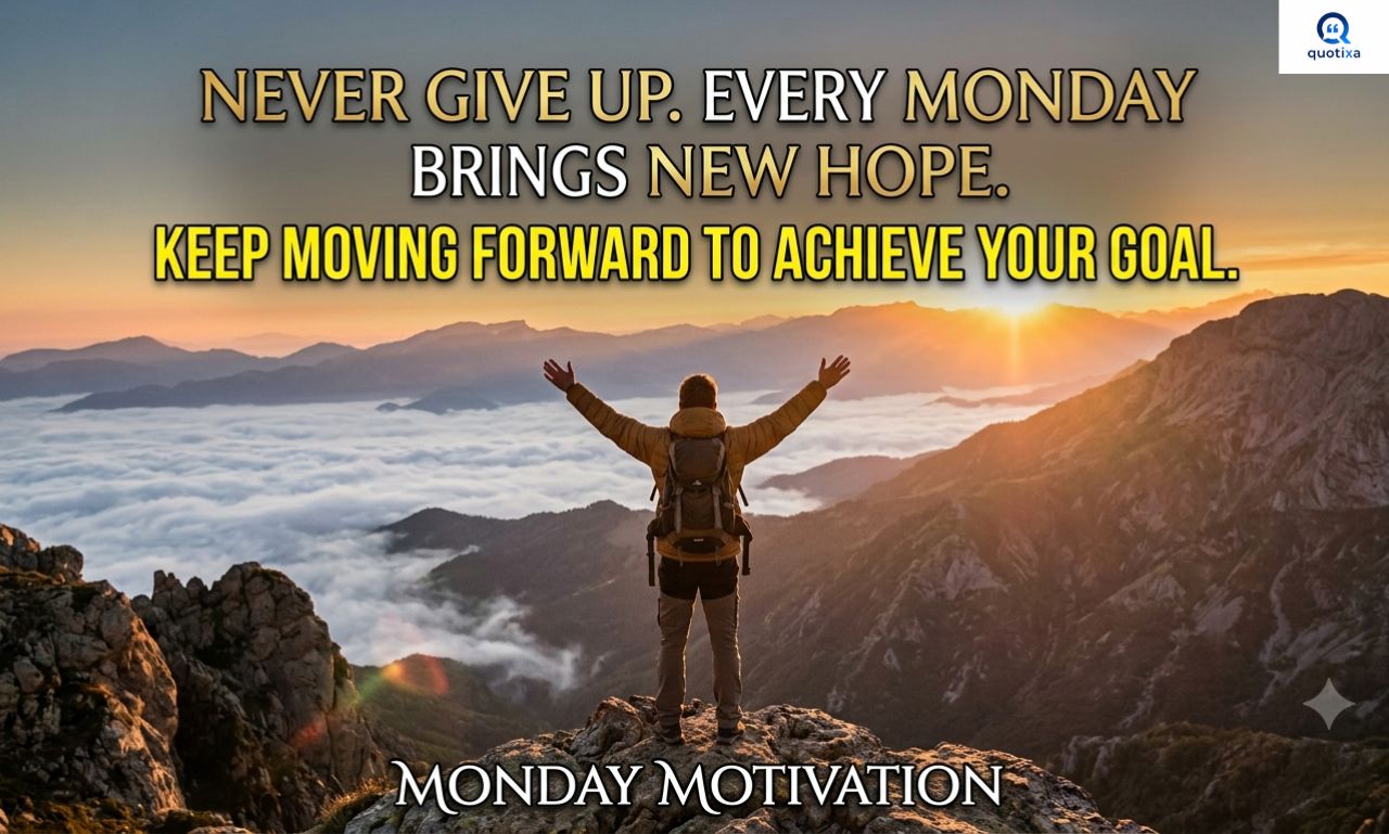 Inspirational Monday Motivation Quotes to inspire a positive and successful week