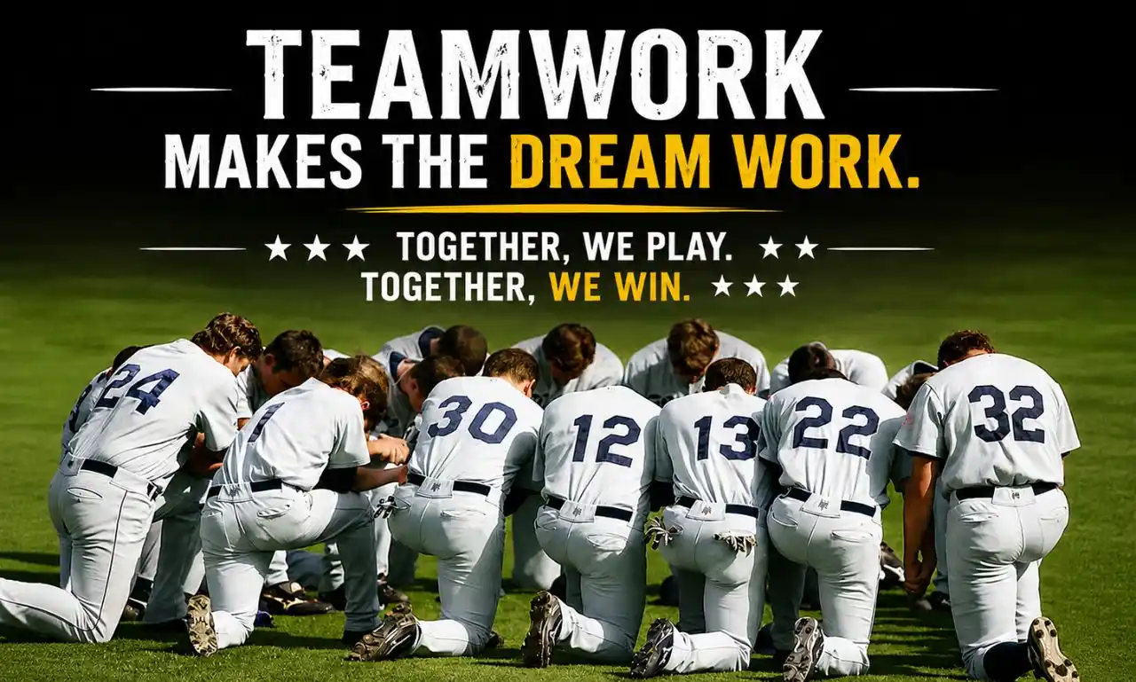 Baseball Quotes About Teamwork inspiring players to build trust, unity, and success on the field