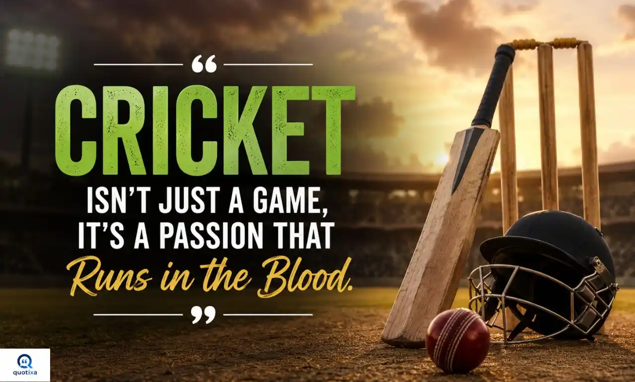 Cricket Quotes celebrating passion, dedication, and victory