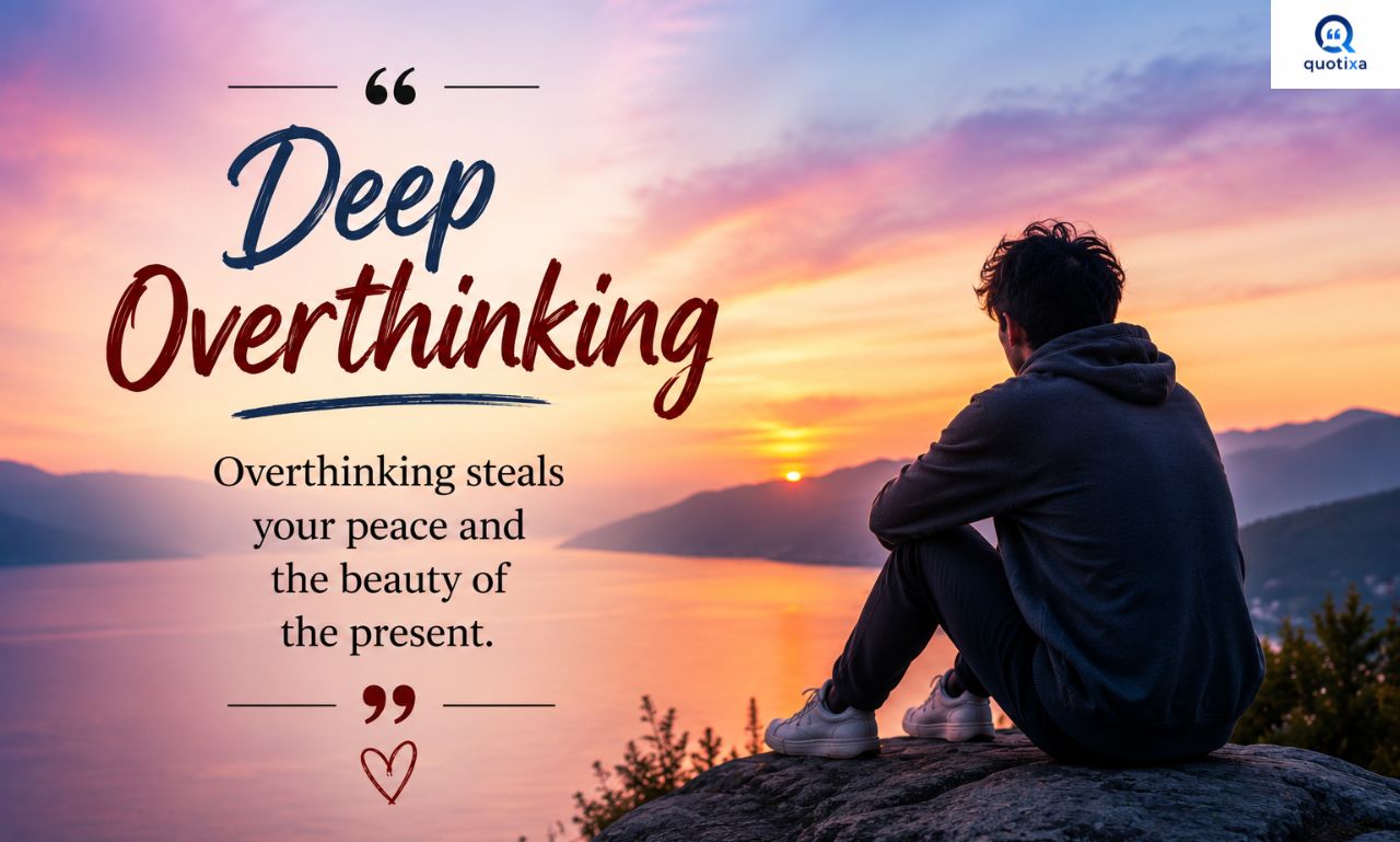 Deep Overthinking Quotes that inspire self-reflection, inner peace, and a calm, positive mindset.