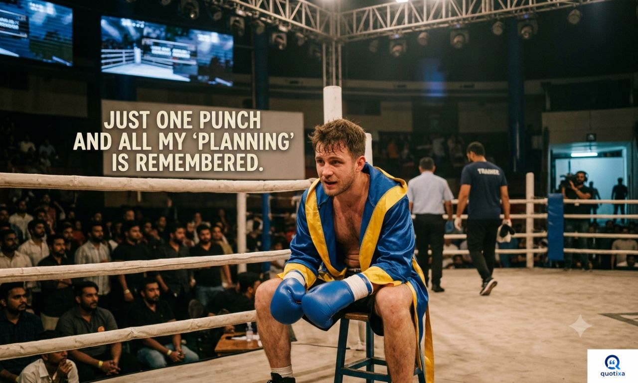 Funny boxing quotes with humorous fighter motivation and boxing gym vibes