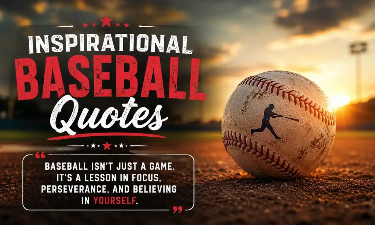Inspirational Baseball Quotes for players, teams, coaches, and sports lovers
