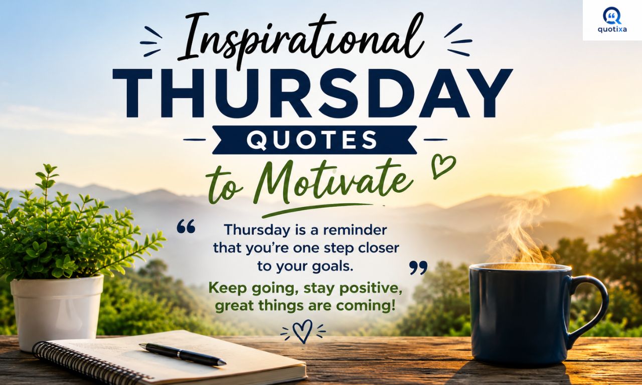 Inspirational Thursday Quotes to Motivate with uplifting sayings for positivity, success, and personal growth