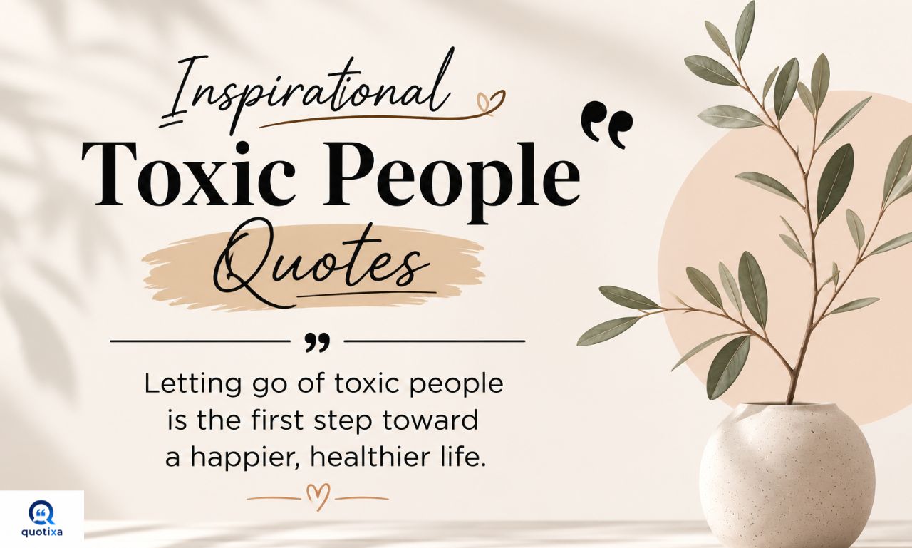 Inspirational toxic people quotes for healing, self-respect, and personal growth.