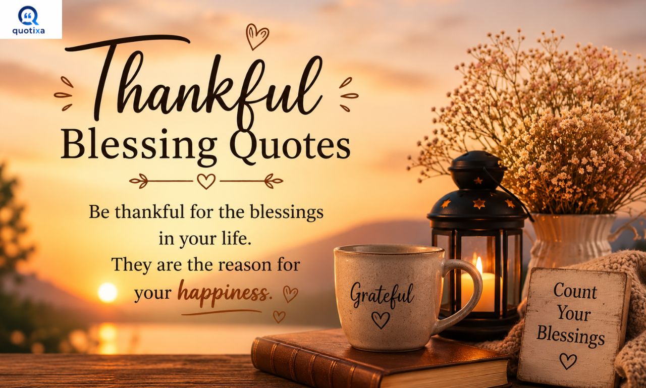 Thankful Blessing Quotes to inspire gratitude, appreciation, and a joyful heart.