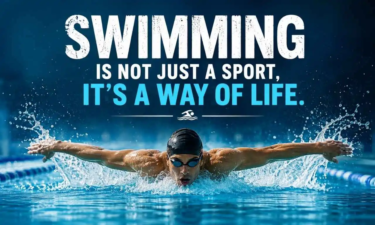 Swimming Quotes with motivational sayings for swimmers and athletes